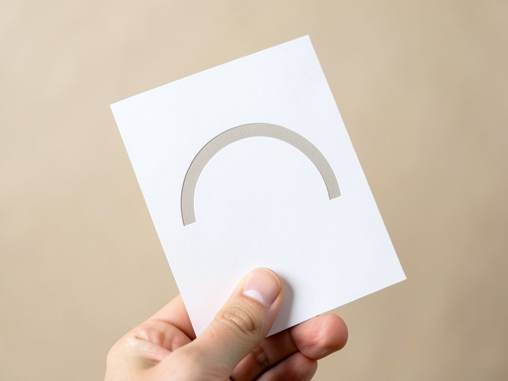 A hand holding a credit score card with a large gauge graphic, symbolizing a credit rating check.